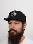 Бейсболка MITCHELL NESS арт. HHSS7689-BCEYYPPPBLCK Boston Celtics NBA (черный)